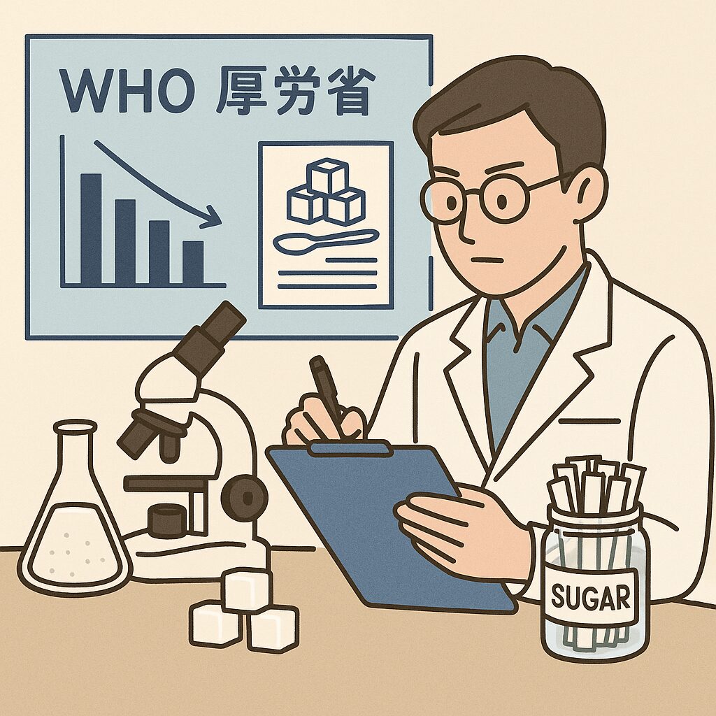 WHO・厚労省が定める砂糖摂取目安