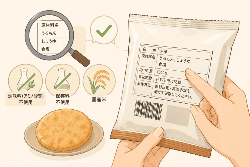 選ぶときに確認したい表示